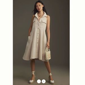 Anthropologie Pilcro Sleeveless Halter Swing Midi Dress